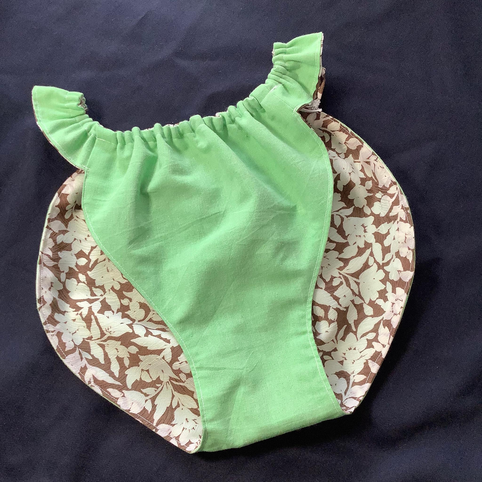 フンティ・姫パン・ふんどしパンツ【028-a】繊細さん敏感肌に優しいリラクゼーションふんティボタニカル花さらし緑 | 5枚目